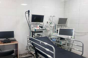 اولین عمل کولونوسکوپی دربیمارستان شهیدسردارسلیمانی